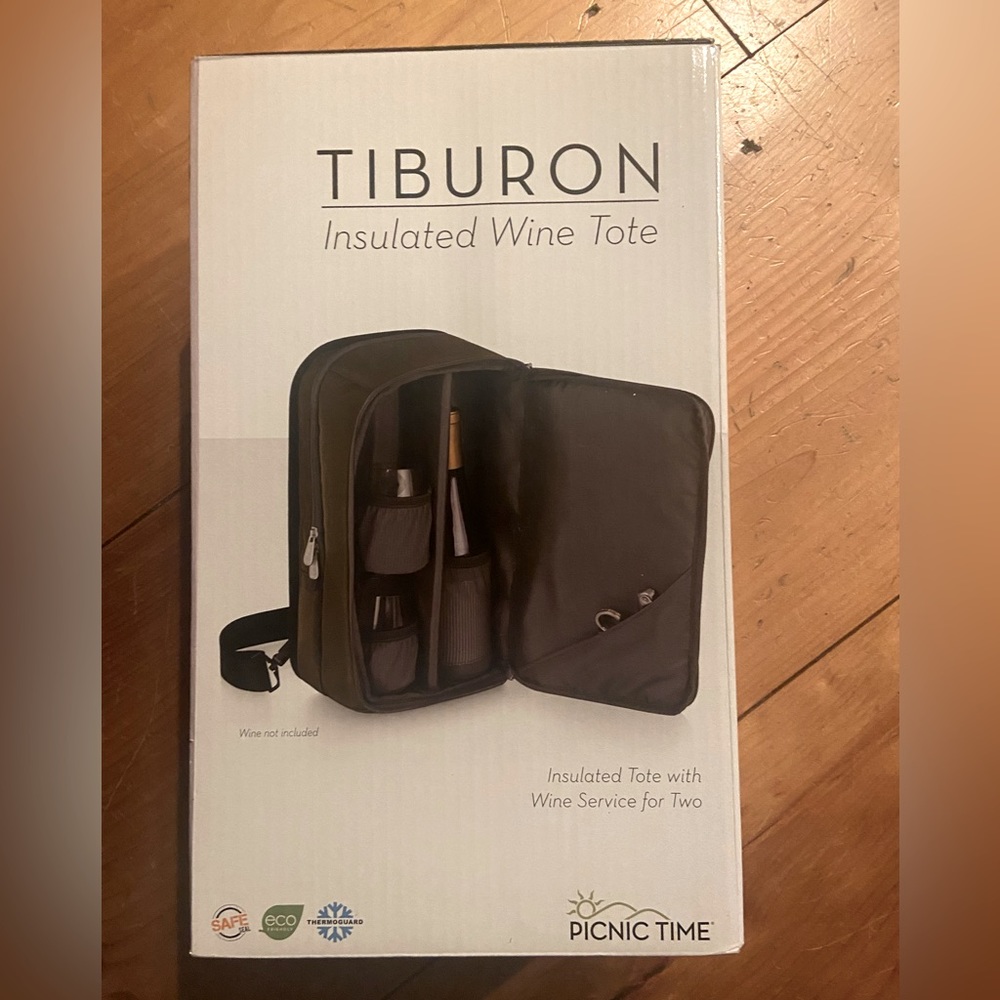 Picnic Time Tiburon insulated Wine 🎅🏻🎅🏻Tote NWT  Perfect Christmas Gift idea!